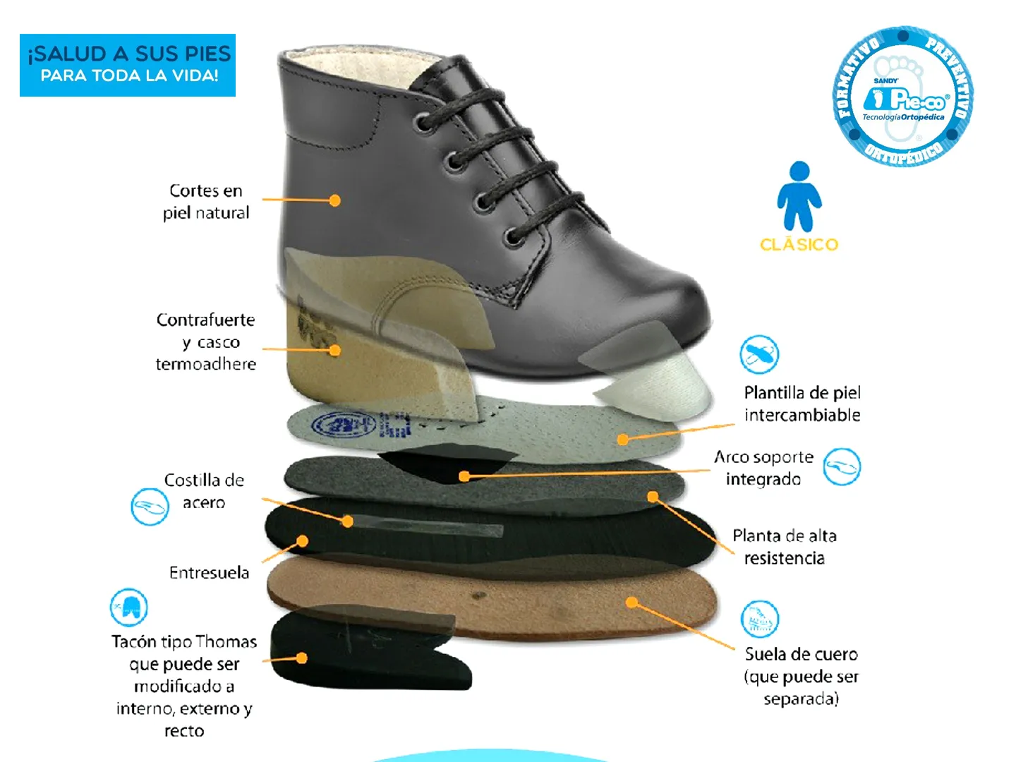Zapatos Especiales Pieco 9745-2 Para Niña